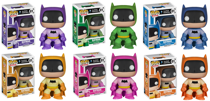 FUNKO POP! HEROES: BATMAN - 75TH ANNIVERSARY RAINBOW VINYL FIGURES - Batman Purple