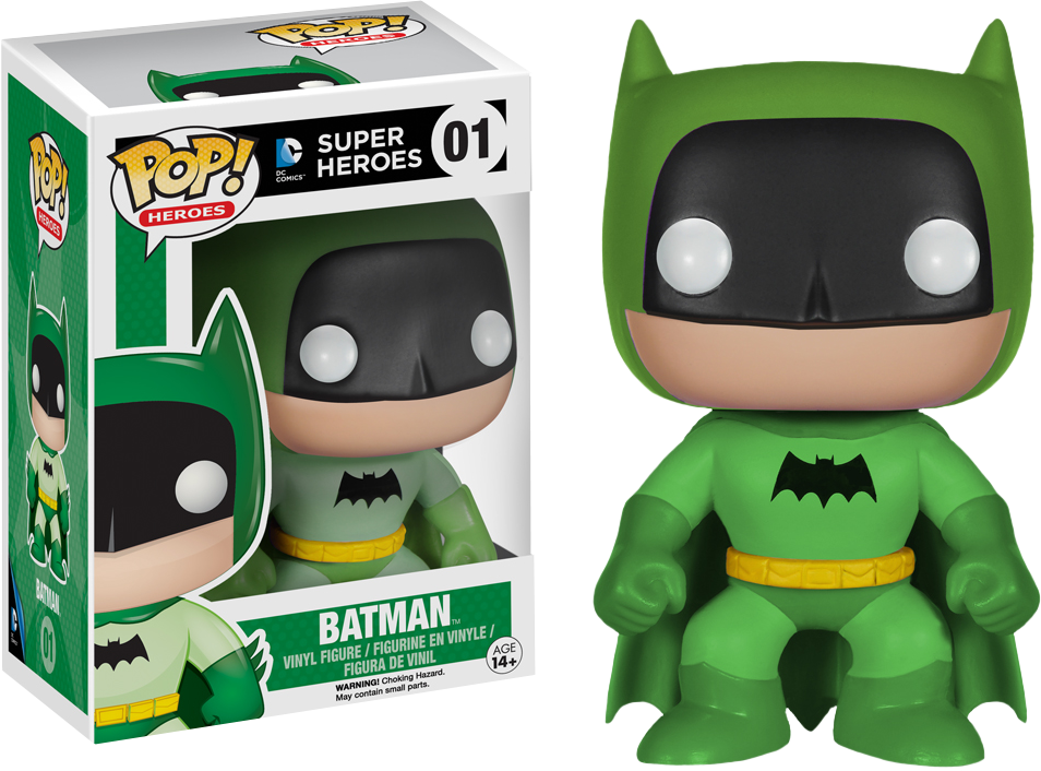 FUNKO POP! HEROES: BATMAN - 75TH ANNIVERSARY RAINBOW VINYL FIGURES - Batman Green