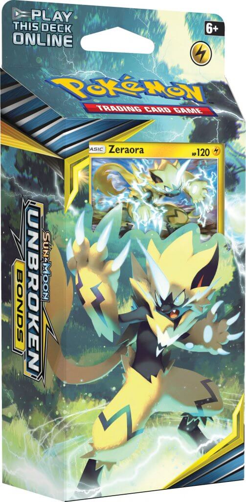 POKEMON TCG UNBROKEN BONDS THEME DECK DISPLAY