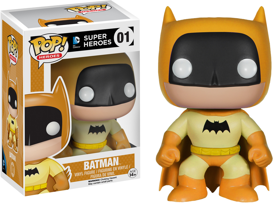 FUNKO POP! HEROES: BATMAN - 75TH ANNIVERSARY RAINBOW VINYL FIGURES - Batman Yellow