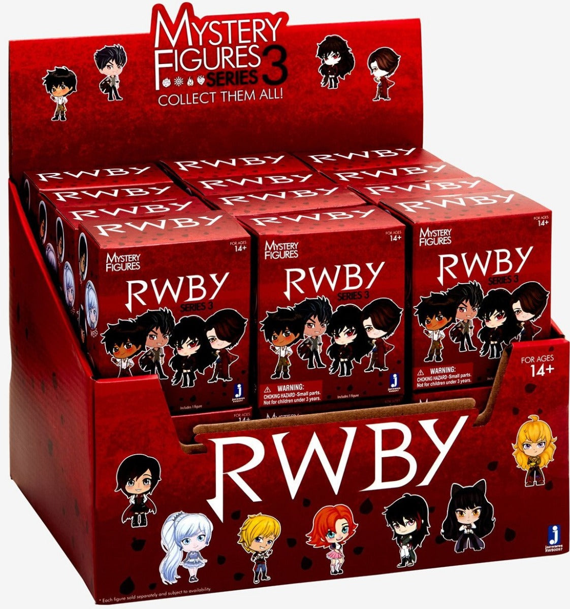 RWBY MYSTERY FIGURES SERIES 3 BLIND BOX CDU