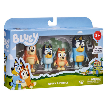 BLUEY & FAMILY 4 PACK FIGURINE SET
