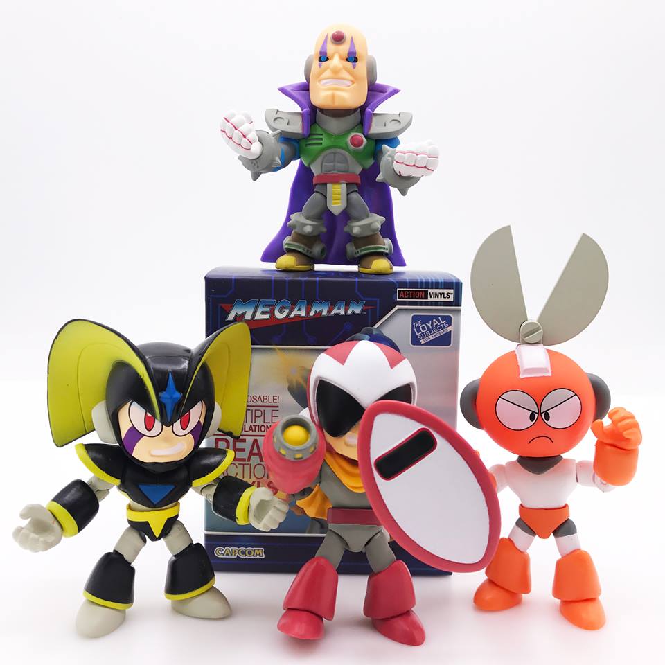 MEGAMAN WAVE 1 ACTION VINYLS PDQ CASE
