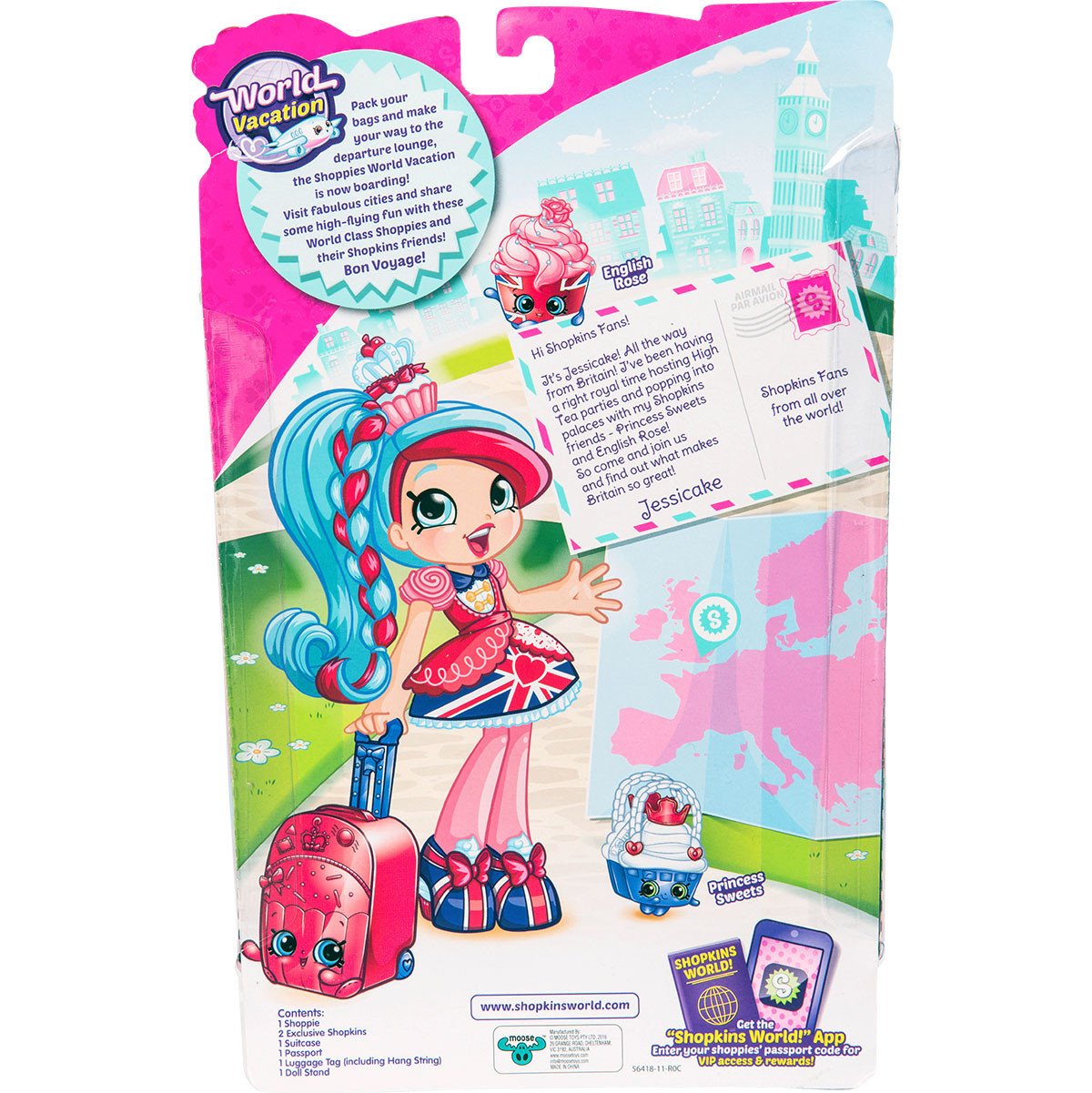 SHOPKINS SHOPPIES S8 W1 THEMED DOLL SINGLE PACK JESSICAKE