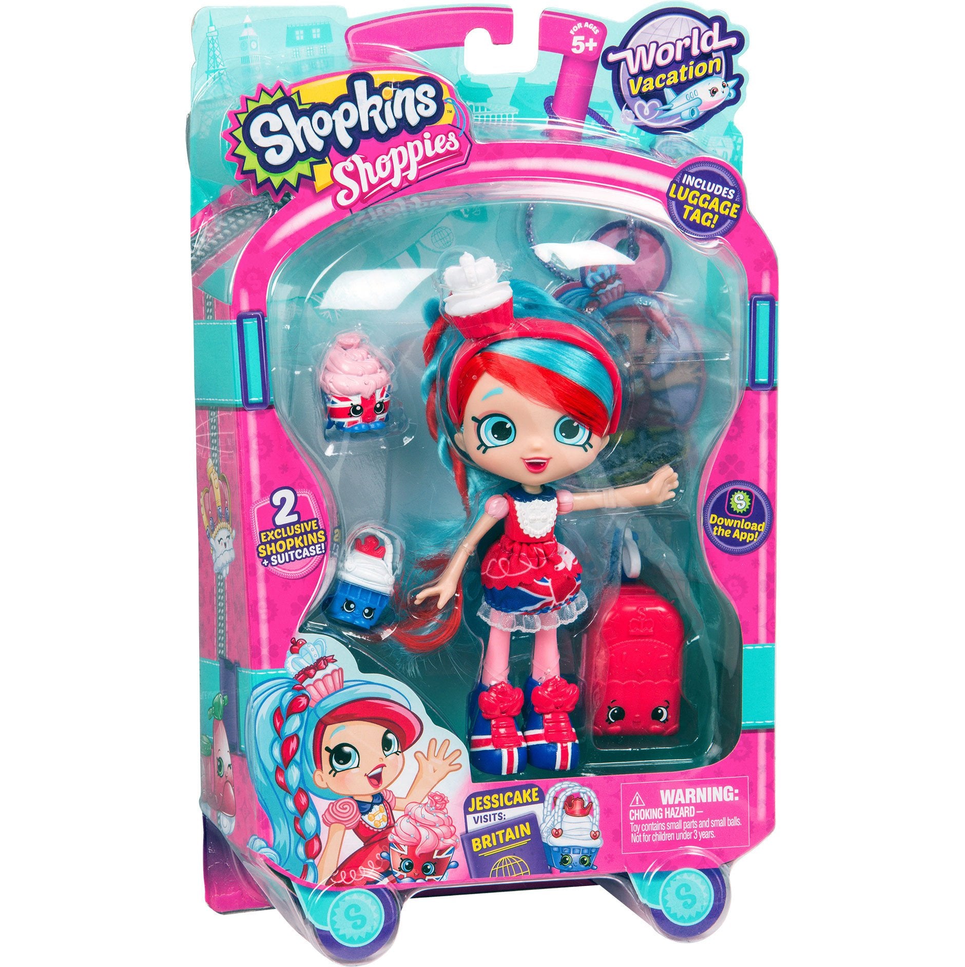SHOPKINS SHOPPIES S8 W1 THEMED DOLL SINGLE PACK JESSICAKE