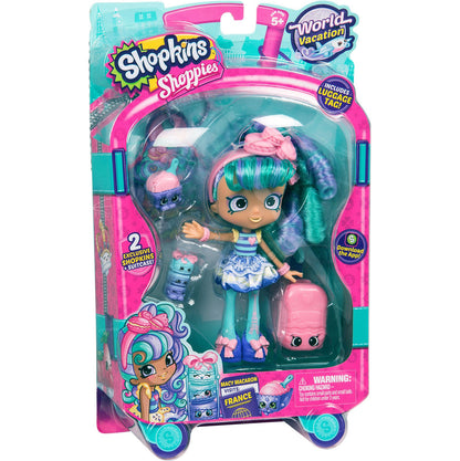 SHOPKINS SHOPPIES S8 W1 THEMED DOLL SINGLE PACK MACY MACARON