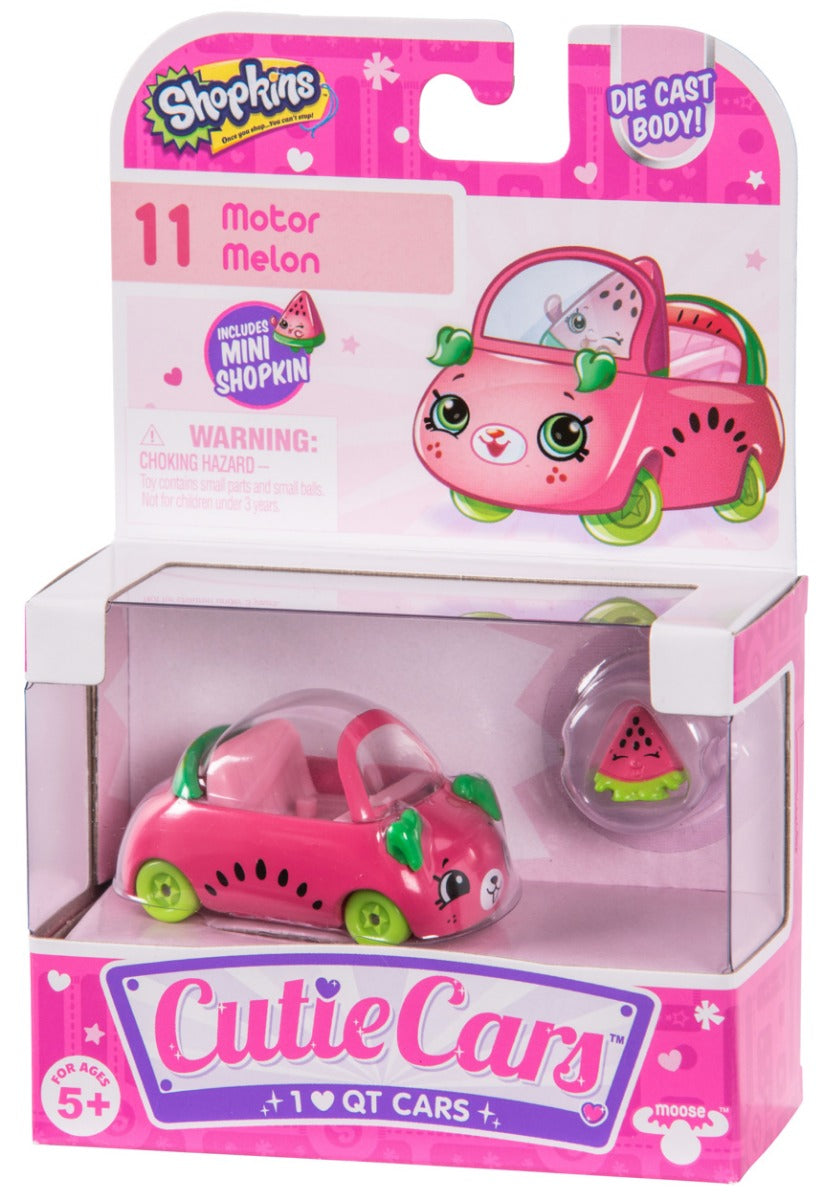 CUTIE CARS SHOPKINS S1 SINGLE PACK #11 MOTOR MELON