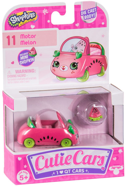 CUTIE CARS SHOPKINS S1 SINGLE PACK #11 MOTOR MELON