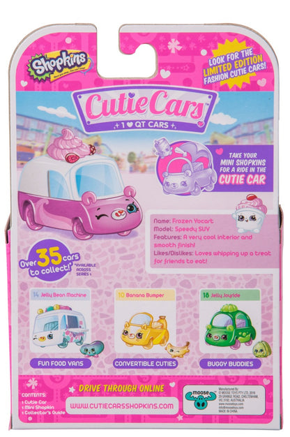 CUTIE CARS SHOPKINS S1 SINGLE PACK #12 FROZEN YOCART