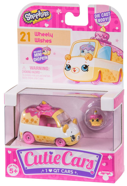 CUTIE CARS SHOPKINS S1 SINGLE PACK #21 WHEELY WISHES