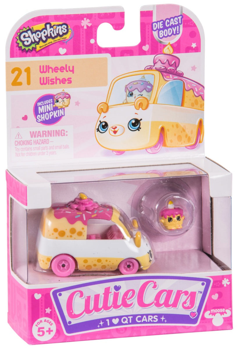 CUTIE CARS SHOPKINS S1 SINGLE PACK #21 WHEELY WISHES