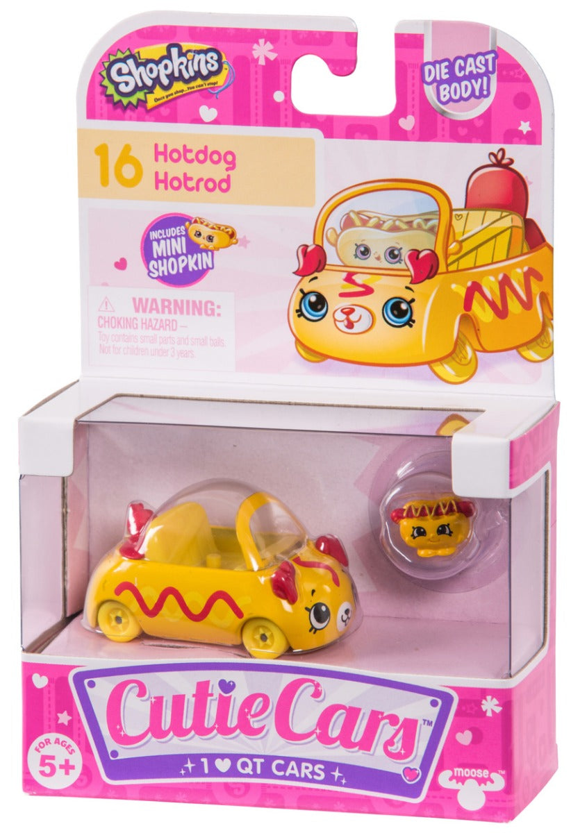 CUTIE CARS SHOPKINS S1 SINGLE PACK #16 IHOTDOG HOTROD