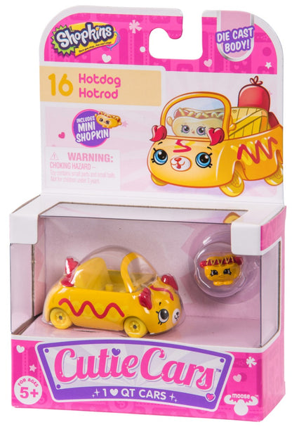 CUTIE CARS SHOPKINS S1 SINGLE PACK #16 IHOTDOG HOTROD