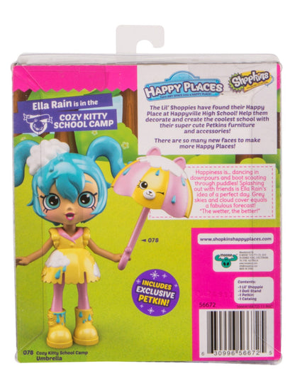 HAPPY PLACES SHOPKINS S4 W1 DOLL SINGLE PACK ELLA RAIN
