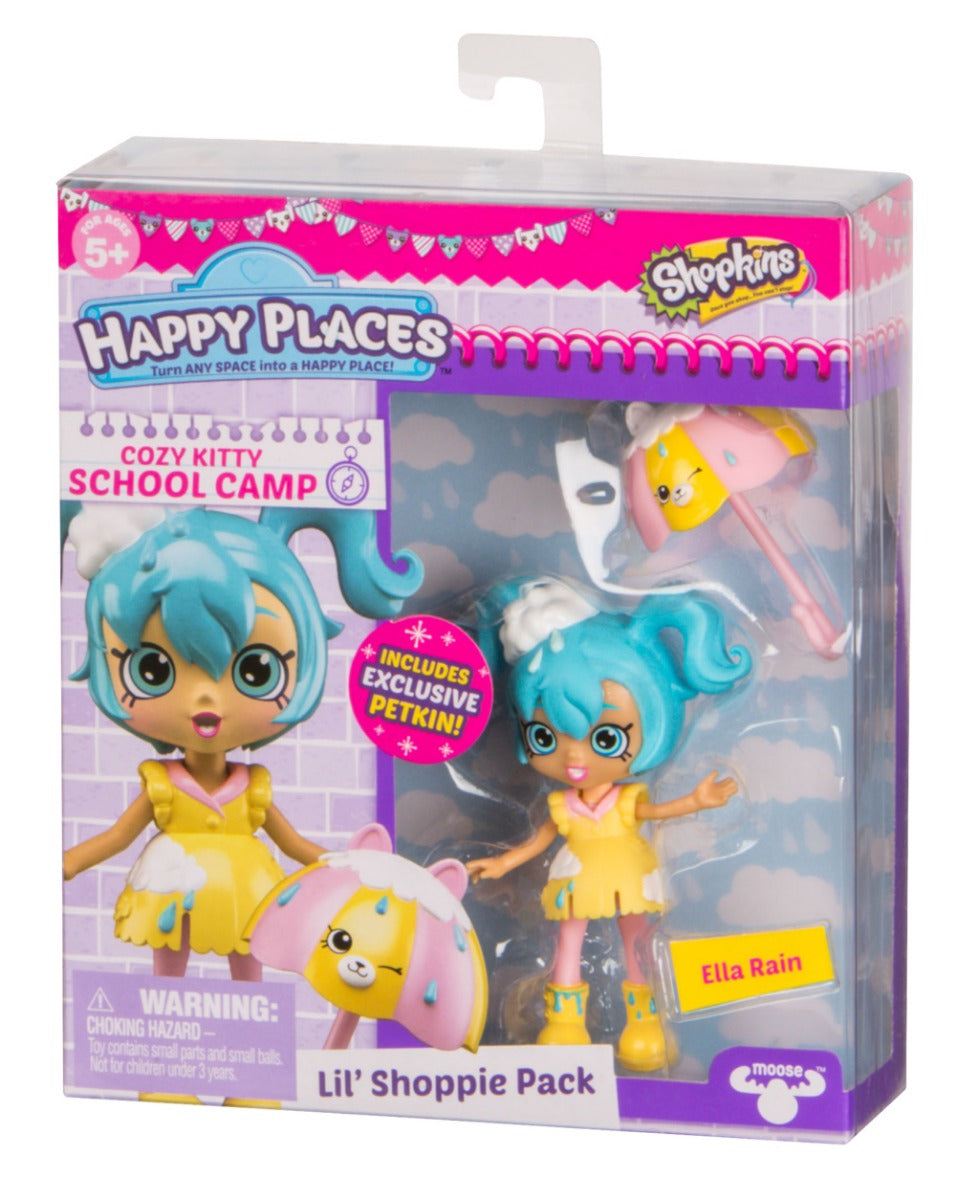 HAPPY PLACES SHOPKINS S4 W1 DOLL SINGLE PACK ELLA RAIN