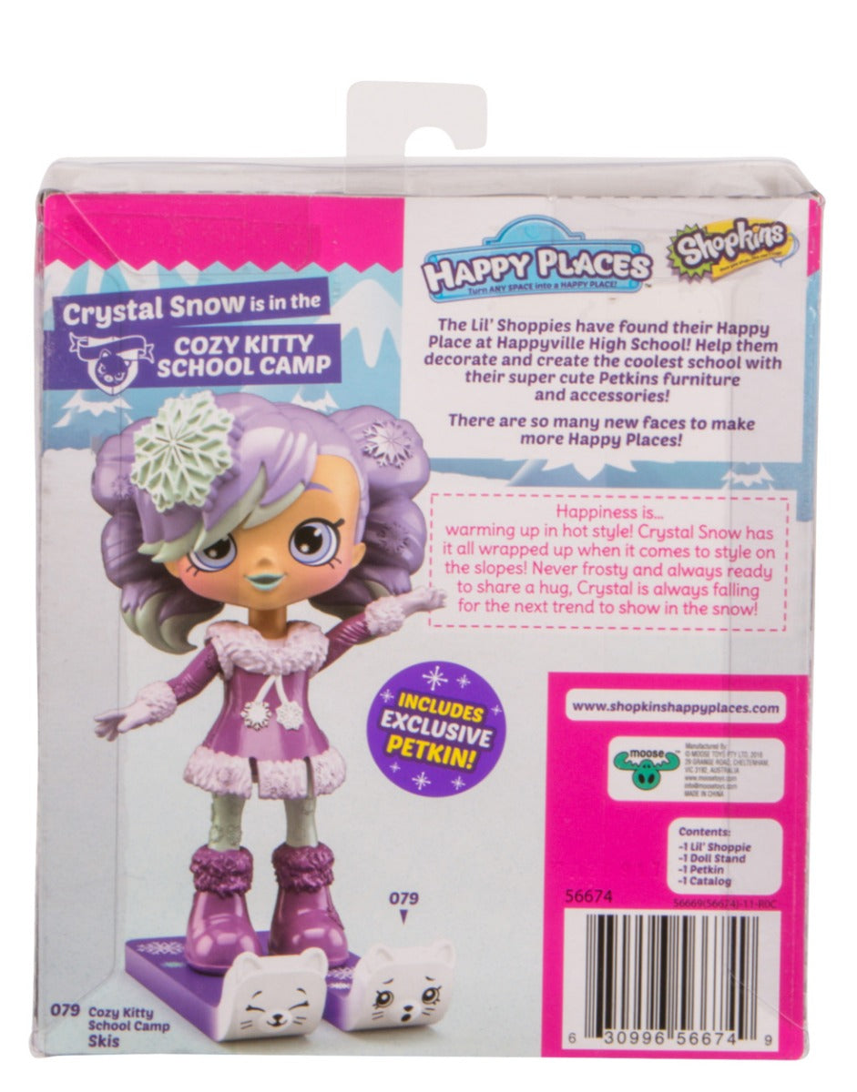 HAPPY PLACES SHOPKINS S4 W1 DOLL SINGLE PACK CRYSTAL SNOW