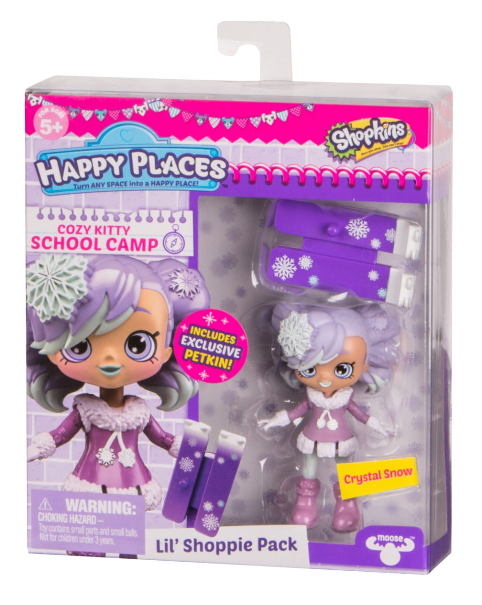 HAPPY PLACES SHOPKINS S4 W1 DOLL SINGLE PACK CRYSTAL SNOW