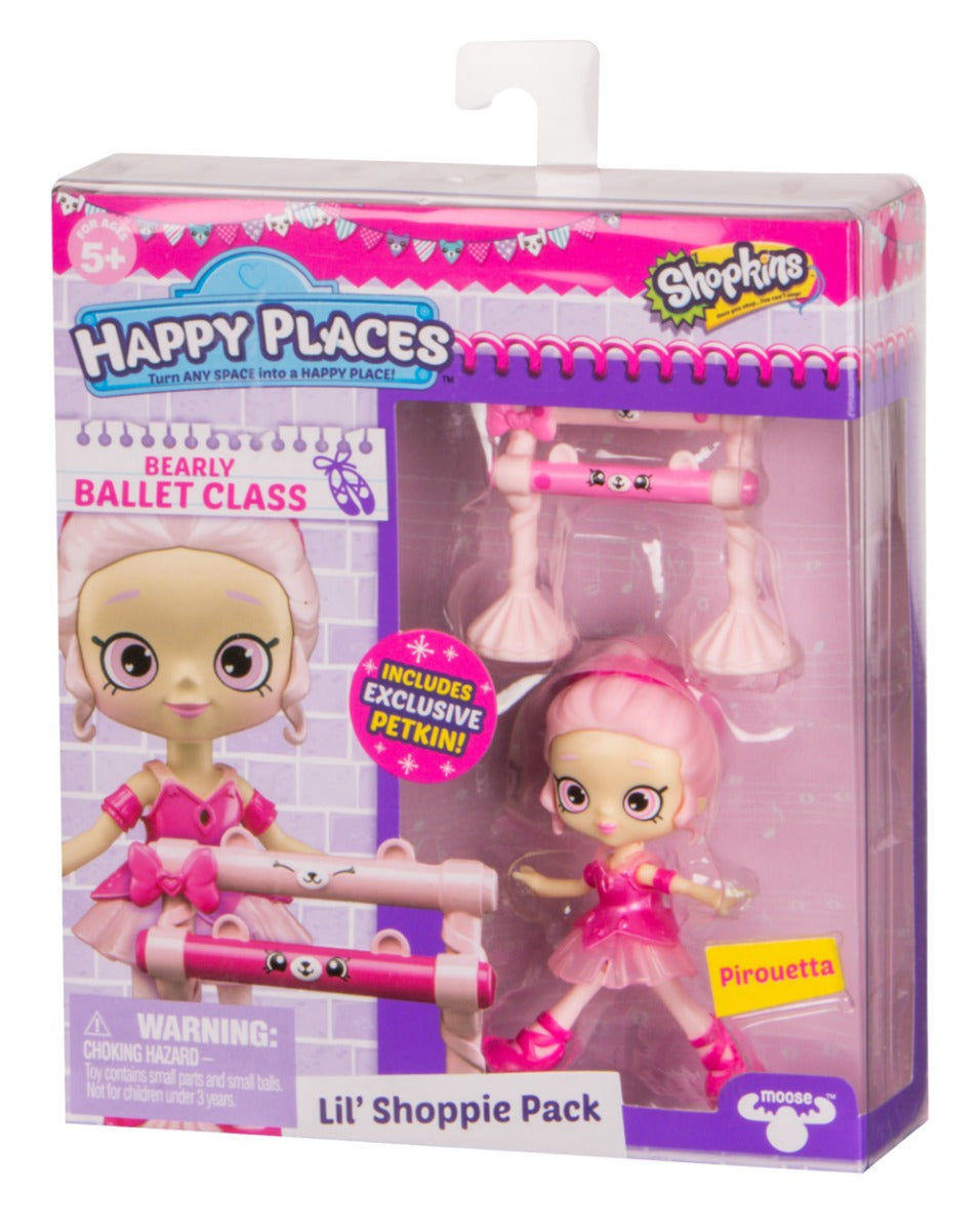 HAPPY PLACES SHOPKINS S4 W1 DOLL SINGLE PACK PIROUETTA