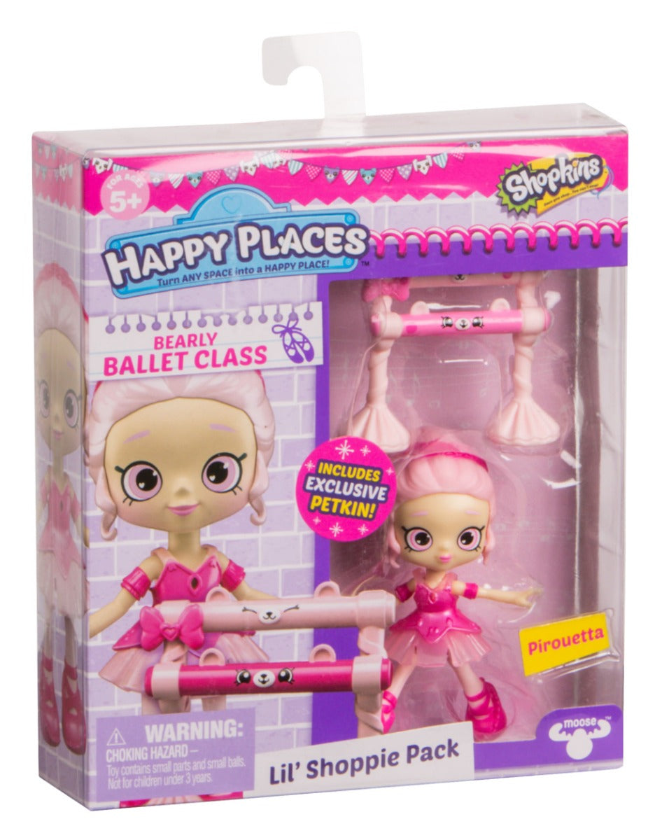 HAPPY PLACES SHOPKINS S4 W1 DOLL SINGLE PACK PIROUETTA