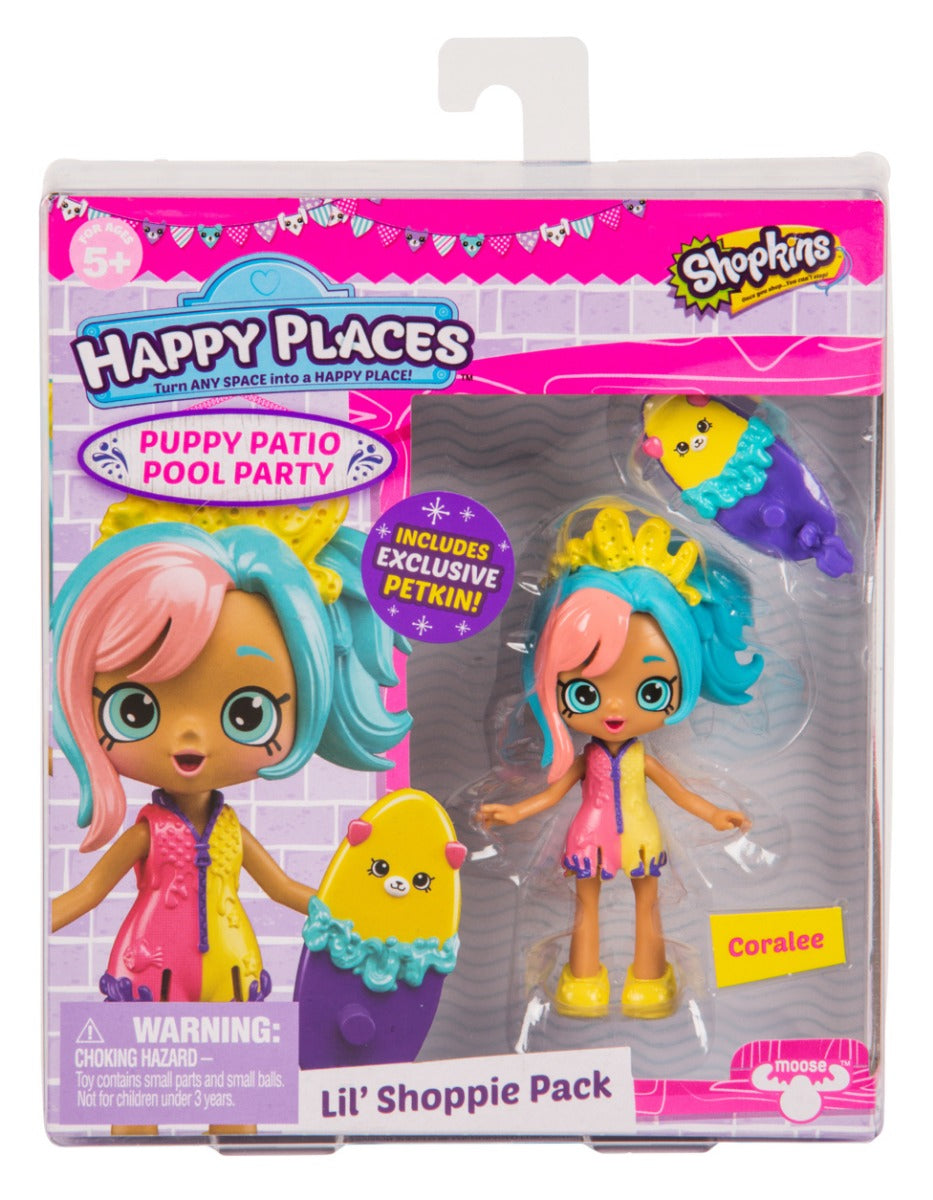 HAPPY PLACES SHOPKINS S4 W2 DOLL SINGLE PACK CORALEE