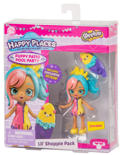 HAPPY PLACES SHOPKINS S4 W2 DOLL SINGLE PACK CORALEE