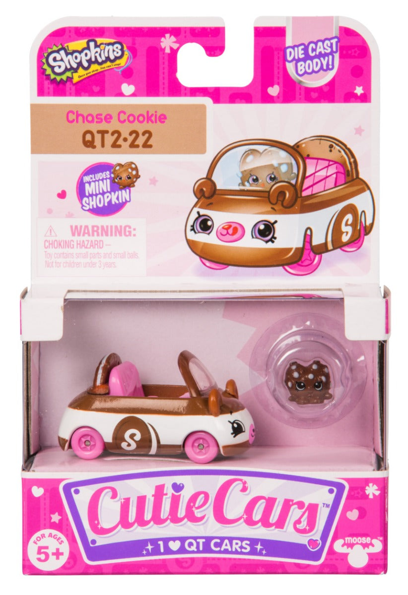 CUTIE CARS SHOPKINS S2 W1 SINGLE PACK QT2-22 CHASE COOKIE