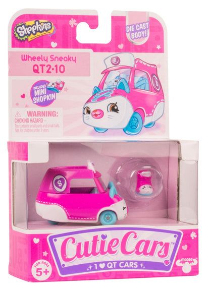 CUTIE CARS SHOPKINS S2 W1 SINGLE PACK QT2-10 WHEELY SNEAKY