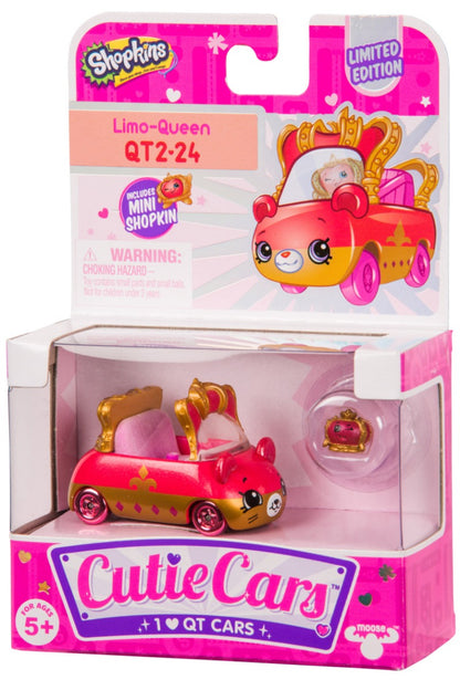 CUTIE CARS SHOPKINS S2 W1 SINGLE PACK QT2-24 LIMO-QUEEN