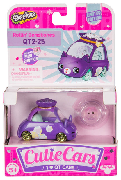 CUTIE CARS SHOPKINS S2 W1 SINGLE PACK QT2-25 ROLLIN' GEMSTONES