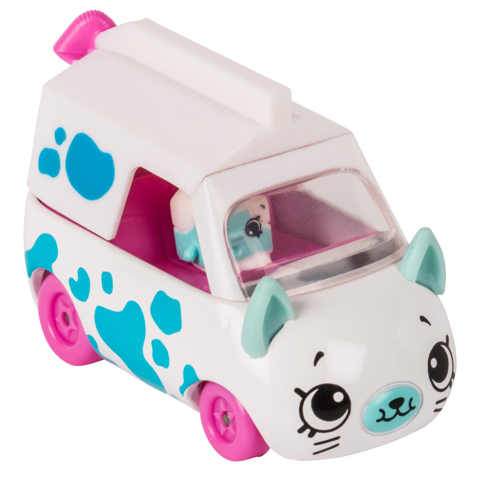 CUTIE CARS SHOPKINS S1 W2 SINGLE PACK #19 MILK MOOVER