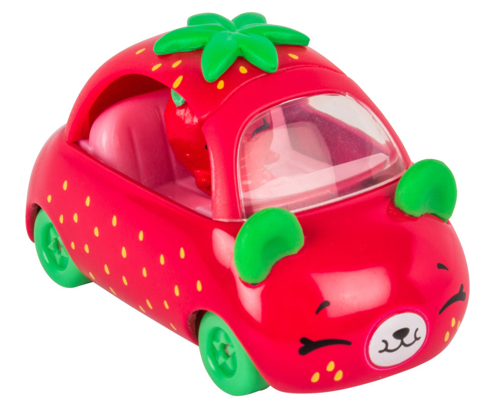 CUTIE CARS SHOPKINS S1 W2 SINGLE PACK #03 STRAWBERRY SPEEDY SEEDS