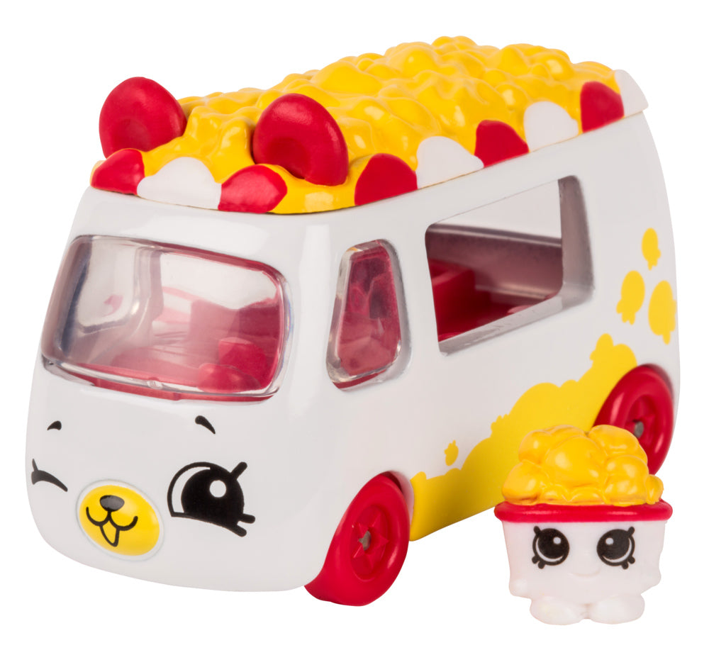 CUTIE CARS SHOPKINS S1 W2 SINGLE PACK #04 POPCORN MOVIEGOER