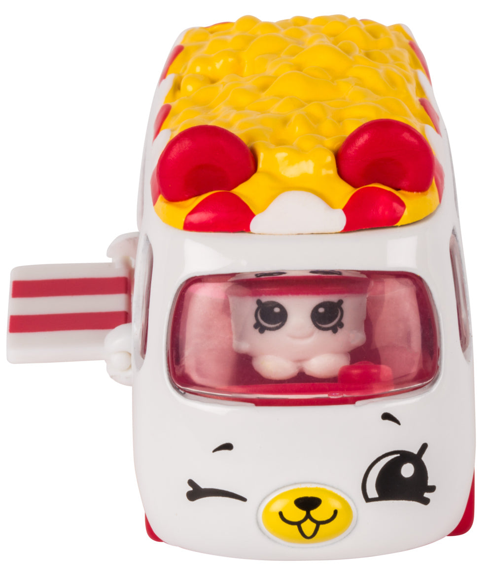 CUTIE CARS SHOPKINS S1 W2 SINGLE PACK #04 POPCORN MOVIEGOER