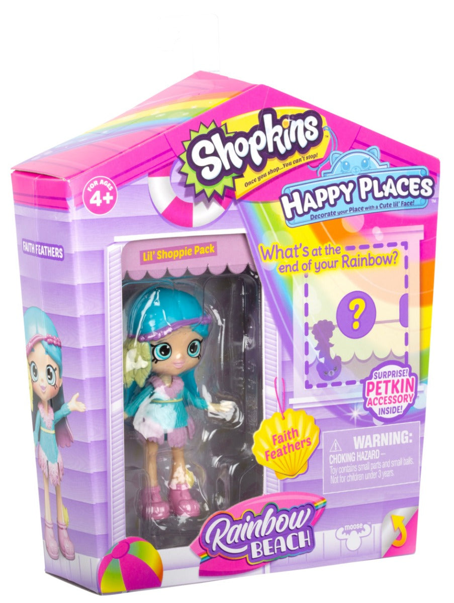 HAPPY PLACES SHOPKINS S5 W1 DOLL SINGLE PACK FAITH FEATHERS