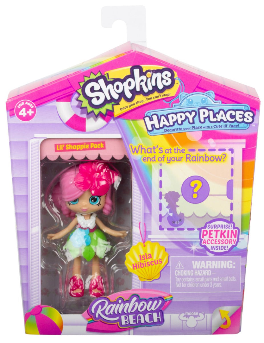 HAPPY PLACES SHOPKINS S5 W1 DOLL SINGLE PACK ISLA HIBISCUS