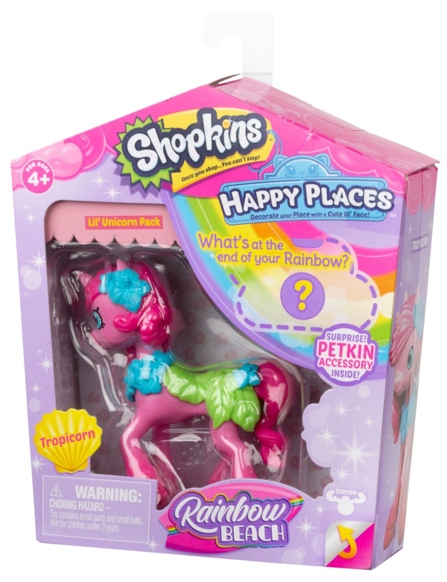 HAPPY PLACES SHOPKINS S5 W1 DOLL SINGLE PACK TROPICORN