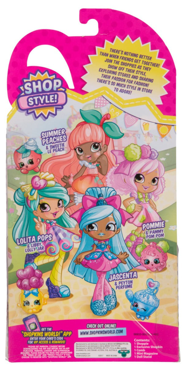 SHOPKINS SHOPPIES S7 W1 DOLL SINGLE PACK SUMMER PEACHES