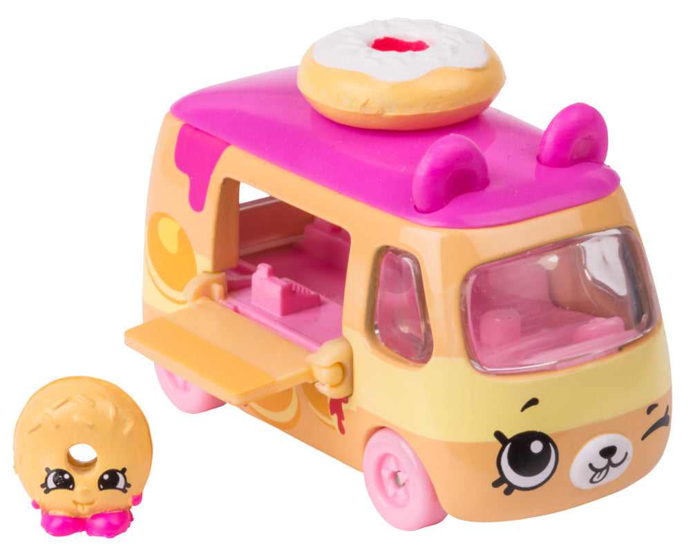 CUTIE CARS SHOPKINS S2 W2 SINGLE PACK QT2-12 GO-GO DONUT