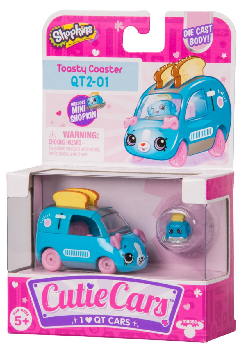 CUTIE CARS SHOPKINS S2 W3 SINGLE PACK QT2-01 TOASTY COASTER