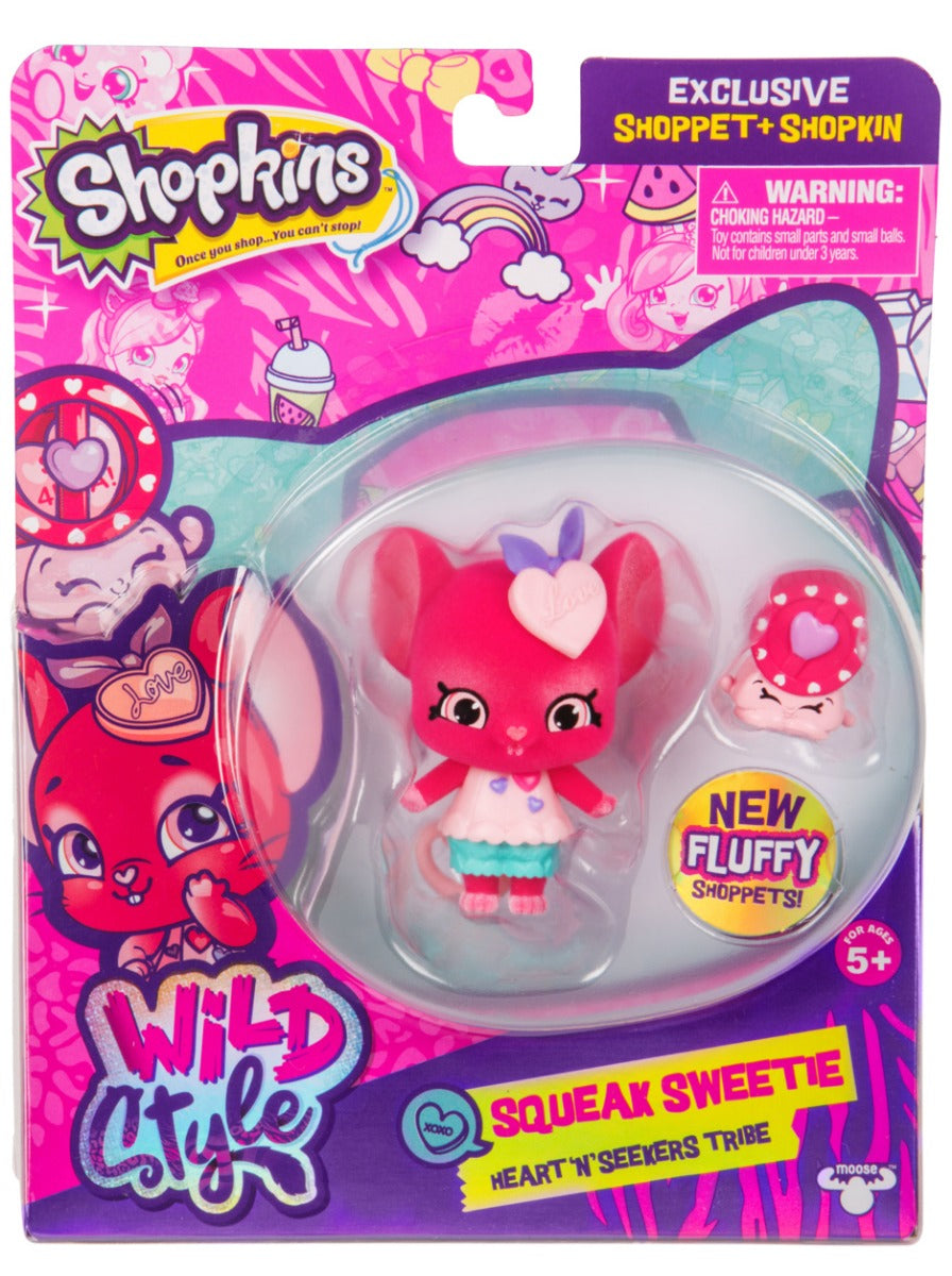 SHOPKINS SHOPPETS S9 W2 SINGLE PACK SQUEAK SWEETIE