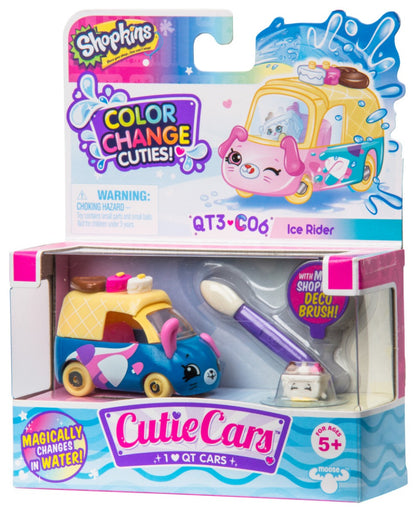 CUTIE CARS SHOPKINS W1 COLOR CHANGE PACK QT3-C06 ICE RIDER
