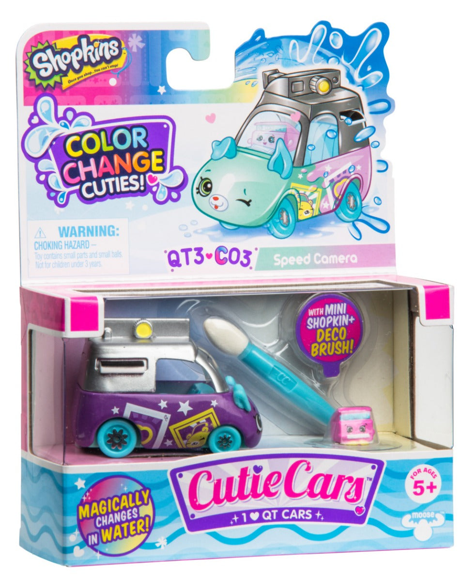 CUTIE CARS SHOPKINS W1 COLOR CHANGE PACK QT3-C03 SPEED CAMERA