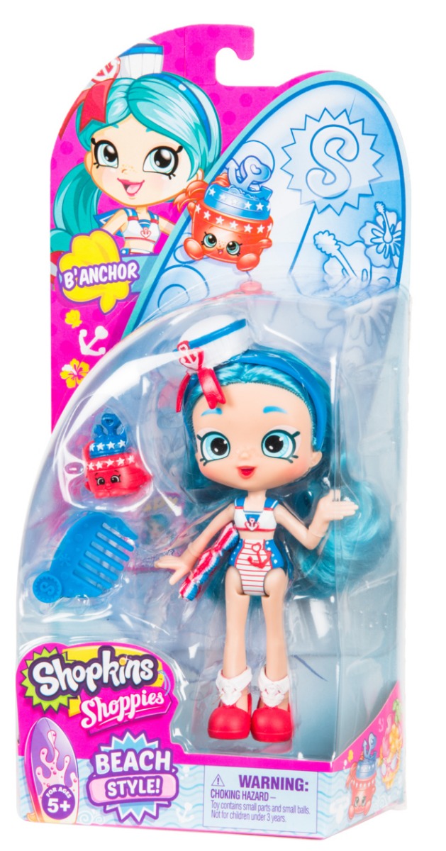 SHOPKINS SHOPPIES S7 W2 DOLL SINGLE PACK B'ANCHOR