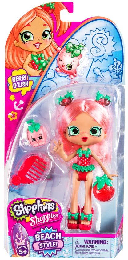 SHOPKINS SHOPPIES S8 W1 DOLL SINGLE PACK BERRI D'LISH