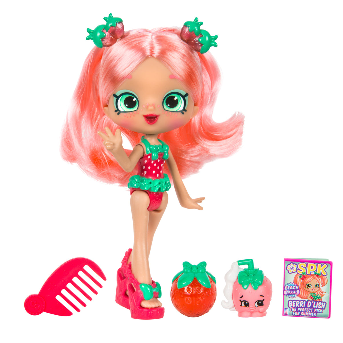 SHOPKINS SHOPPIES S8 W1 DOLL SINGLE PACK BERRI D'LISH