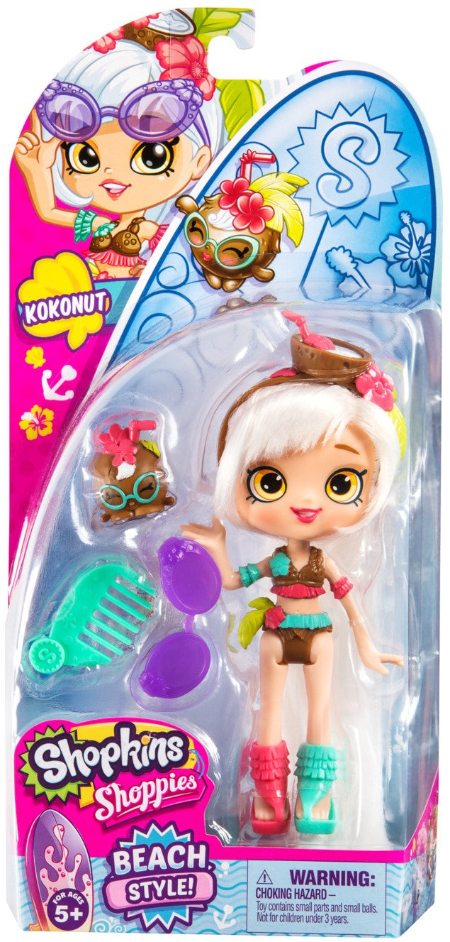 SHOPKINS SHOPPIES S8 W1 DOLL SINGLE PACK KOKONUT