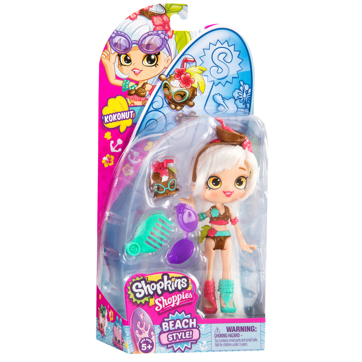 SHOPKINS SHOPPIES S8 W1 DOLL SINGLE PACK KOKONUT
