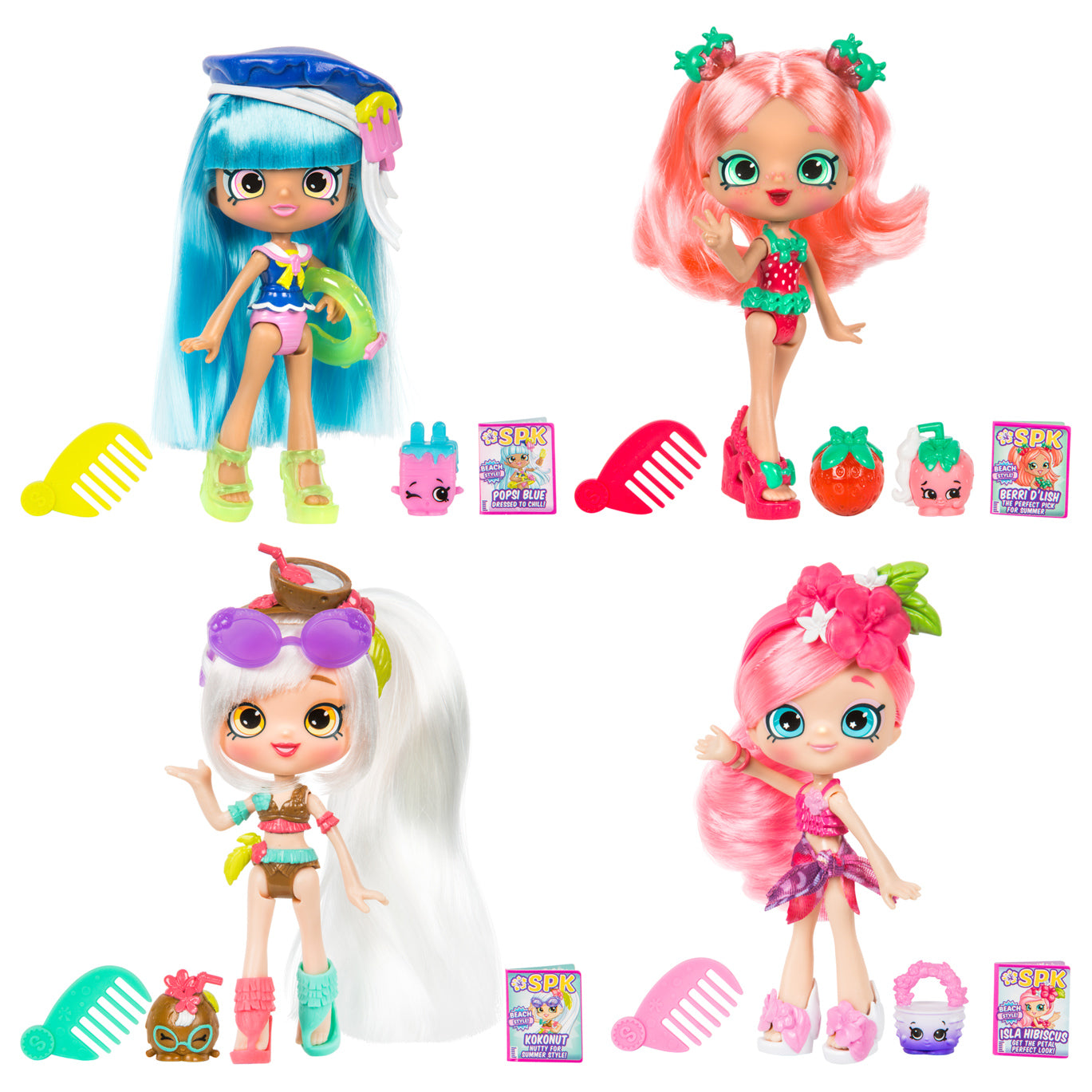 SHOPKINS SHOPPIES S8 W1 DOLL SINGLE PACK POPSI BLUE