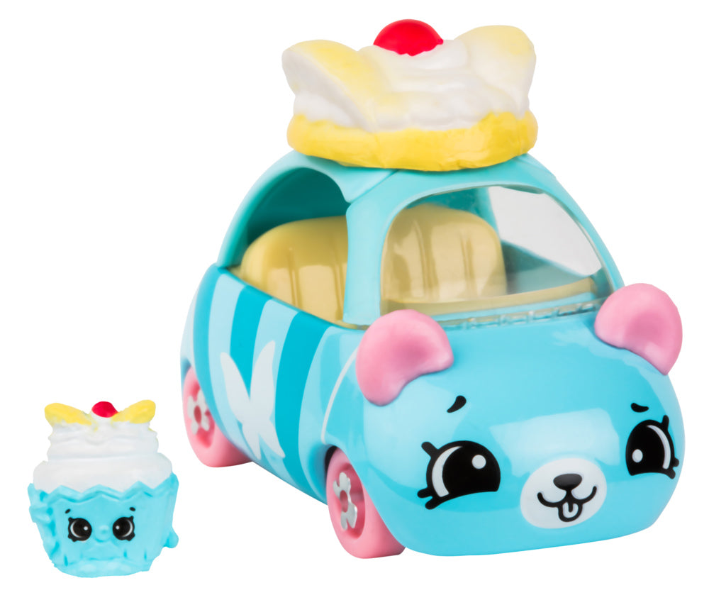 CUTIE CARS SHOPKINS S3 W2 SINGLE PACK QT3-17 FAIRYCAKE RACER