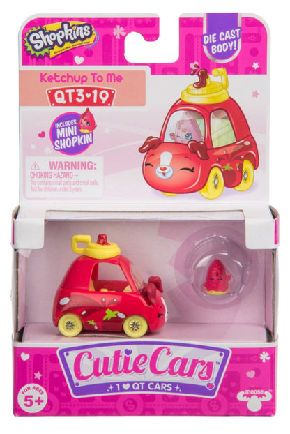 CUTIE CARS SHOPKINS S3 W3 SINGLE PACK QT3-19 KETCHUP TO ME